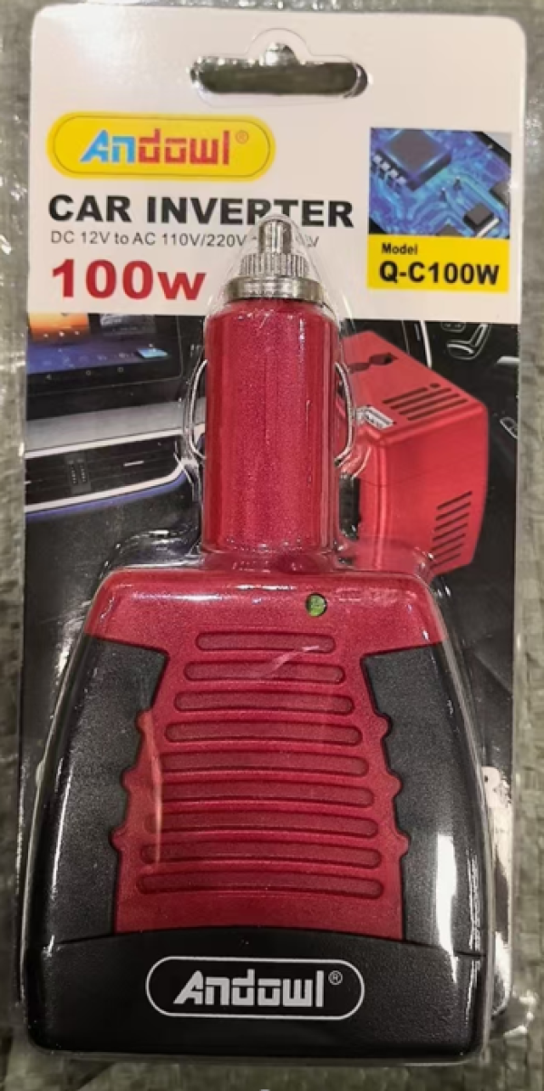INVERSOR CORRIENTE DE 100W COD. Q-C100W