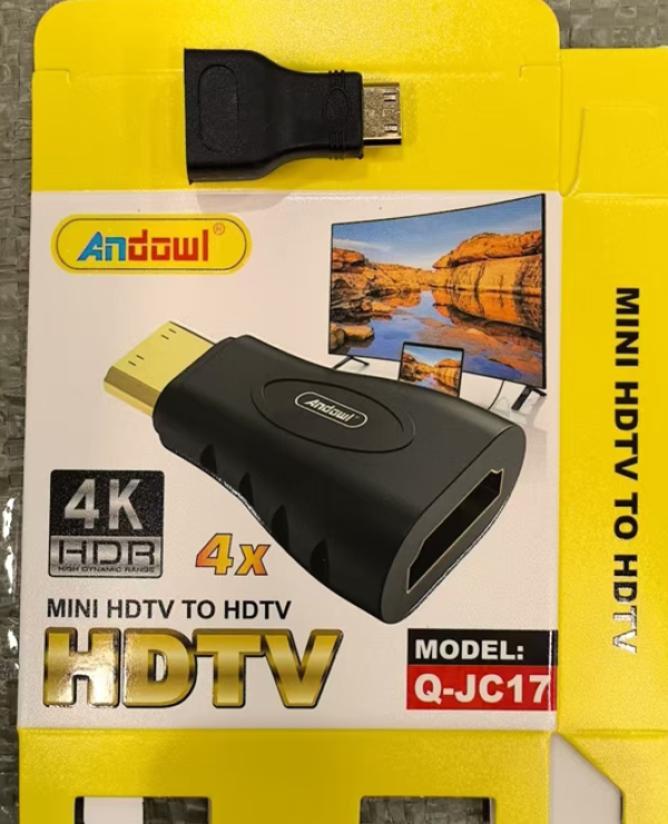 ADAPTADOR MINI HDMI CAJA AMARILLA Q-JC17