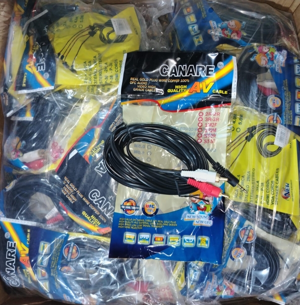 CABLE RCA 1X2 DE 5MT FE-367