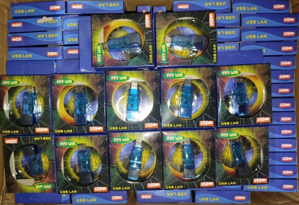 USB LAN CAJA AZUL HM-038