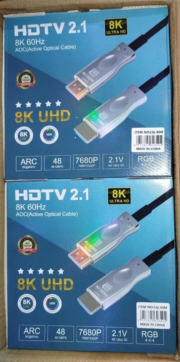 HDMI 40 MT FIBRA 8K