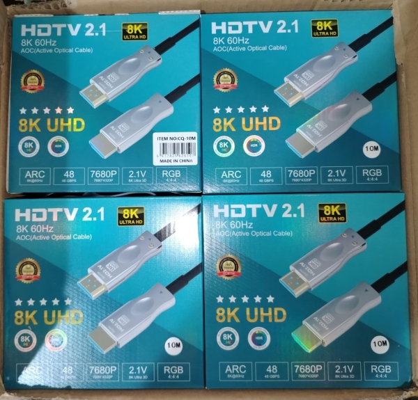 HDMI 10 MT FIBRA 8K