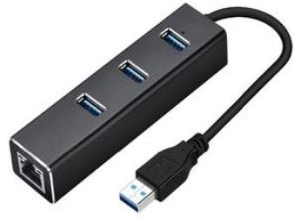 HUB USB + RED 3.0 CAJA BLANCA FE-123