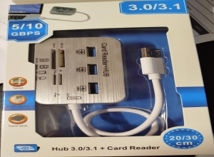 HUB USB + LECTOR DE MEMORIA 3.0