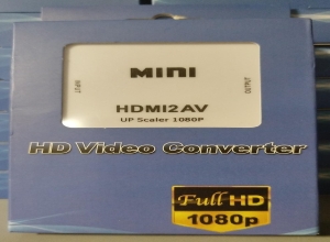 CONVERTIDOR HDMI A RCA CAJA AZUL FE-012