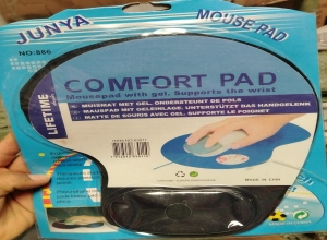 PAD MOUSE GEL ECONOMICO - NEGRO /AZUL