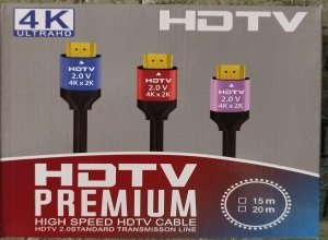 CABLE HDMI 20MT 4K CAJA ROJA