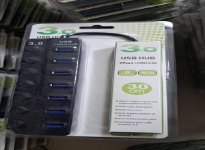 HUB USB 3.0 7PUERTOS BLISTER VERDE FE-272