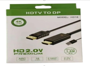 CABLE DP HDMI 1,8 METROS CON ALIMENTADOR  COD FE-299