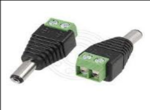 PLUG DC MACHO Y EXTREMOS VERDES ADAPTADORES COD. AWX-013
